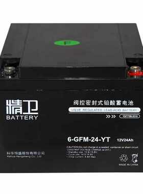 科华精卫蓄电池6-GFM-12V100AH 12V65AH 12V38AH 12V24AH机房UPS