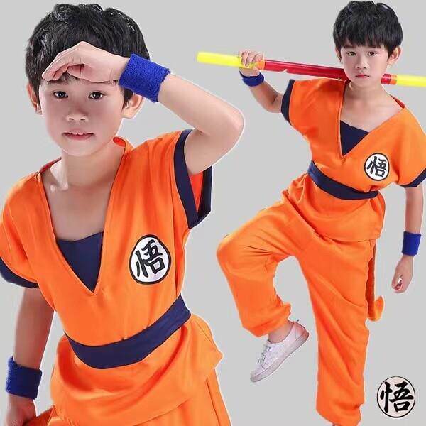 万圣节儿童七龙珠孙悟空衣服男童龟派cosplay装扮服装演出服图片