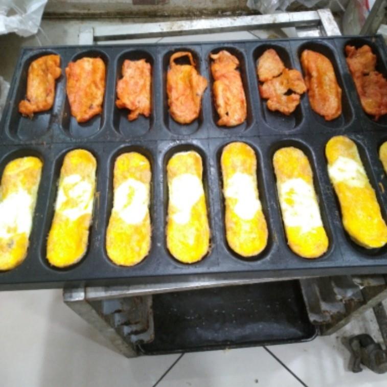 商用16连热狗胚面包不沾烤盘曹状元烧饼掉渣饼烤鸡蛋煎蛋不沾模具