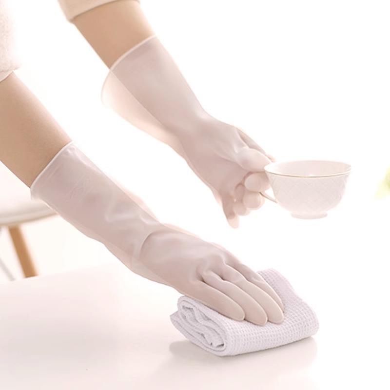 洗碗手套家务清洁女耐用厨房家用刷碗洗衣服防水橡胶胶皮丁腈薄款