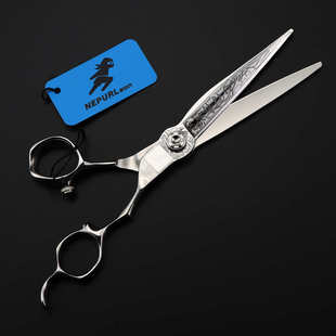 6.8寸440C雕花款 美发剪 发型师专用 理发剪 6寸