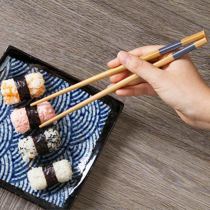 竹筷家用祥云餐具饭店日式商用竹制简约尖头筷子吸卡包装10双环保