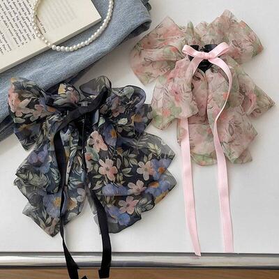 Red bow tie hairpin female Headband hair accessories clip