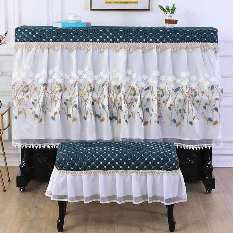 钢琴罩半罩欧式蕾丝钢琴套全包简约防尘盖布北欧电钢琴定做琴凳罩,居家布艺,钢琴罩,淘宝优惠券,粉丝福利购,淘宝优惠卷