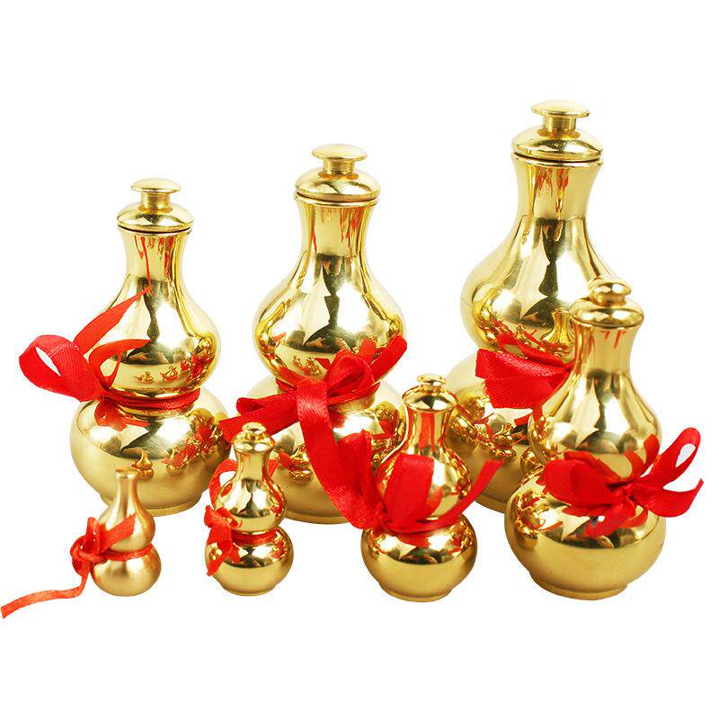 铜葫芦摆件 抛光宝葫芦活盖摆件摆饰金属工艺品 厂价直销