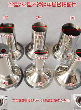 22型32型电动绞肉机糍粑机出料口 年糕机配件年糕糍粑头饵块模具