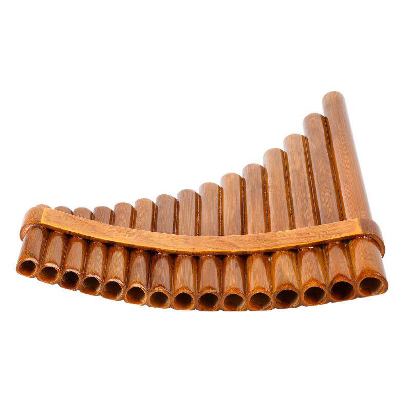 15管G调 竹制排箫 Pan Flute 带箍 吹奏乐器左手右手跨境款商