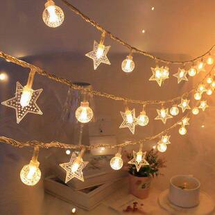 Solar LED String Lights: Xmas Star Globe, Outdoor Wedding