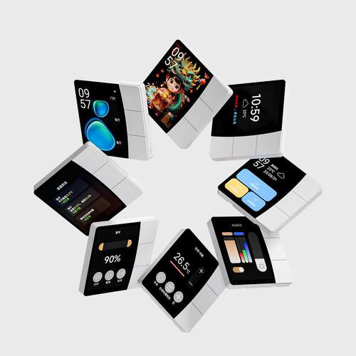 领普linptech星环触屏开关S2 智能联动精准调控 语音APP控制开关