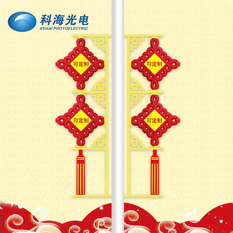led两连串中国结灯节日街道中国梦挂饰城市形象亮化景观造型灯