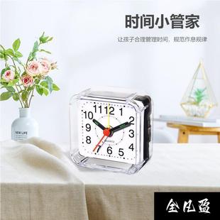 小型钟表摆台式 台钟石英小座钟 闹钟摆件桌面时钟家用客厅美式 个性