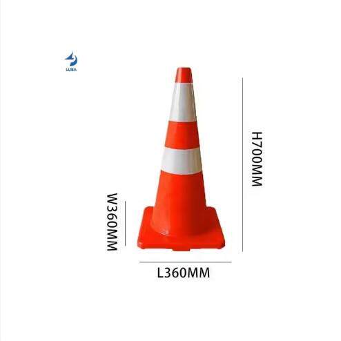 70cmpvc路锥反光锥安全警示路障定做塑料雪糕筒交通防撞定制