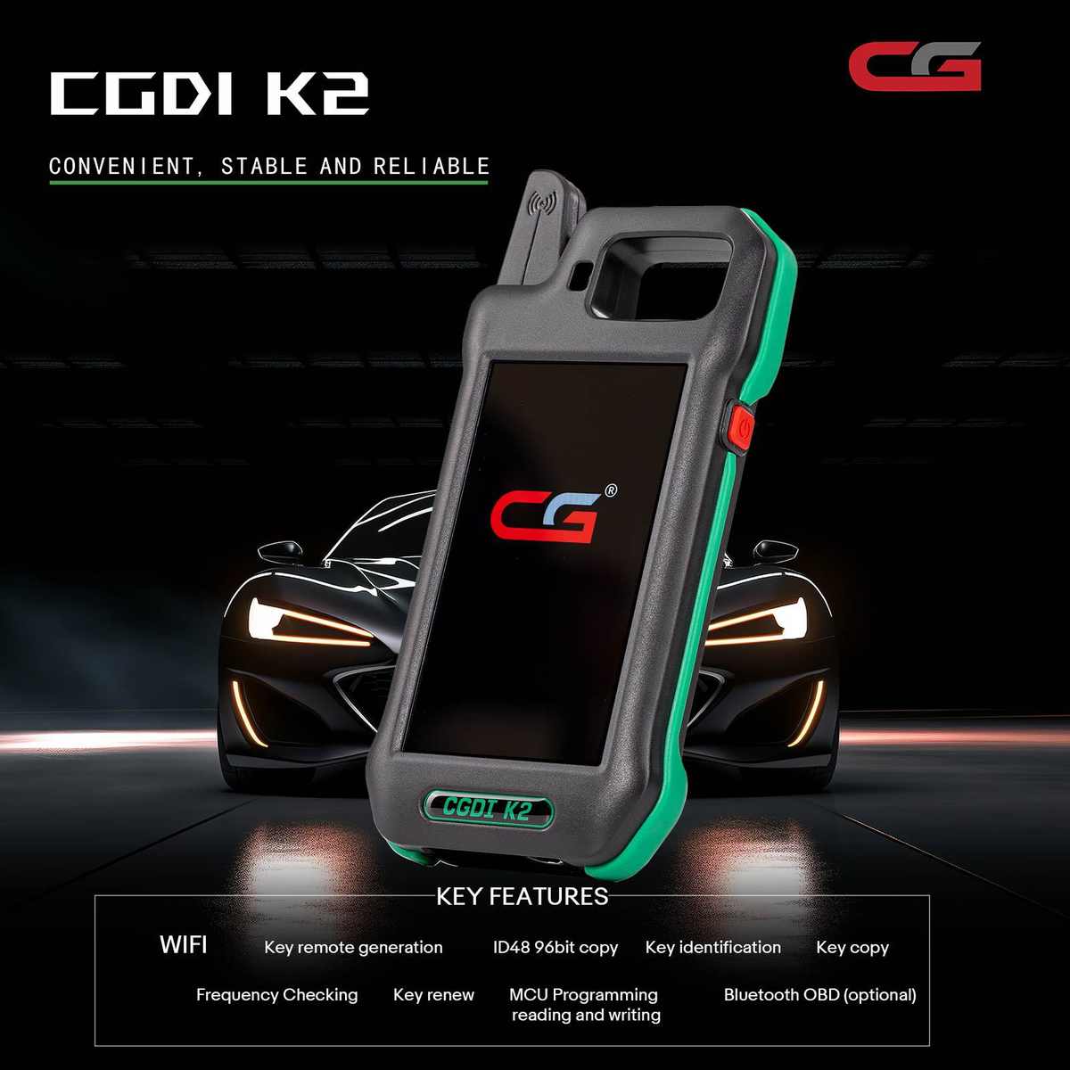 厂家直销CGDl K2 Key Tool Remote Generator Support 96Bit ID48