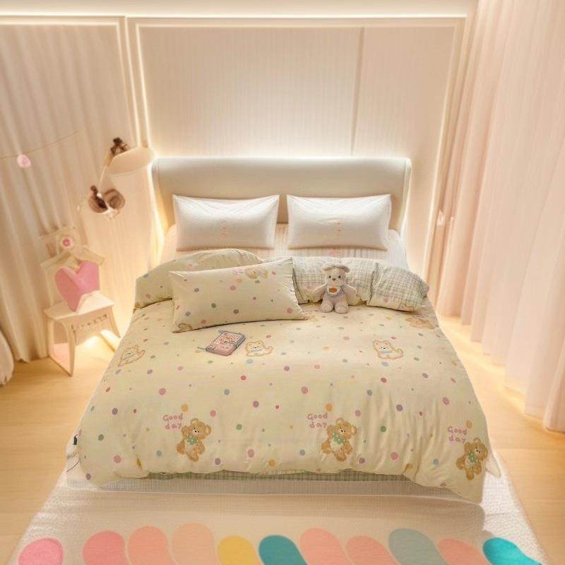新款纯棉印花四件套可爱小清新儿童学生三件套全棉细纱亲肤棉套件