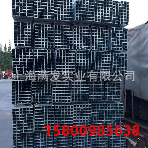 幕墙大棚方钢矩管50*100幕墙镀锌矩形方管 40*60 镀锌带方通