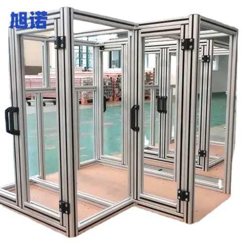 工业铝合金围栏铝型材框架机器人安全围栏流水线机器设备护罩机架