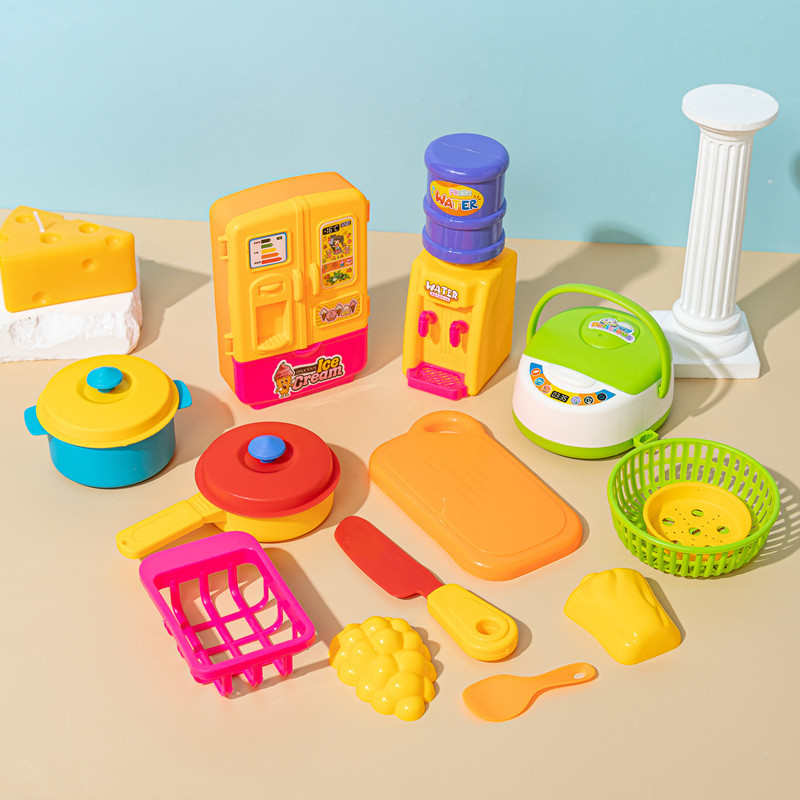 儿童仿真小家电迷你冰箱饮水机过家家玩具商品套装女童厨房3-6岁