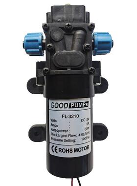 6V12V48V18V电动喷雾器泵24V60W4L回流隔膜泵4分泵直流螺纹泵其他