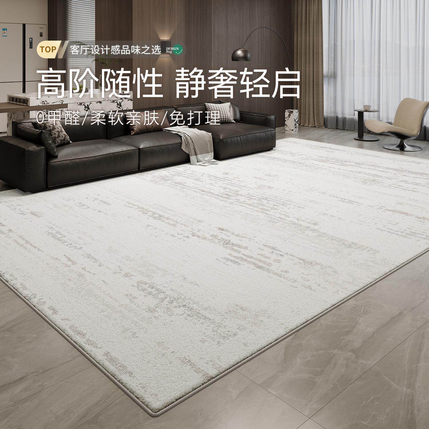 现代简约波斯绒客厅地毯2025新款耐脏耐磨防滑毯家用卧室茶几地毯图片
