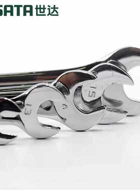 世达工具英制全抛光两用快扳手开口梅花快速棘轮扳子43101-43108