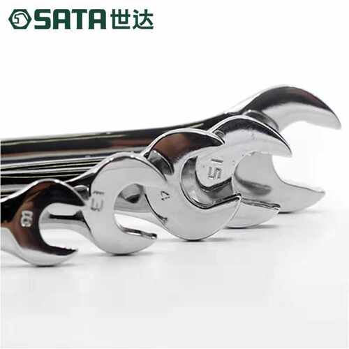 世达工具英制全抛光两用快扳手开口梅花快速棘轮扳子43101-43108