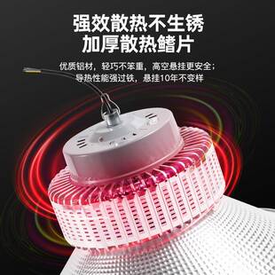 E工矿灯L鳍片工厂GBE超房仓库D车间超亮照明灯200W亮工业吊天棚灯