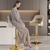 转升降背椅子靠06酒吧椅吧台凳高脚吧皮椅厨房家用简旋约猫爪吧台