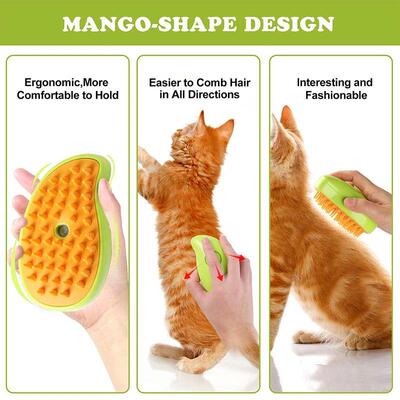 Pet Hair Removal Brush Cat Dog Electric Spray Massage Comb O