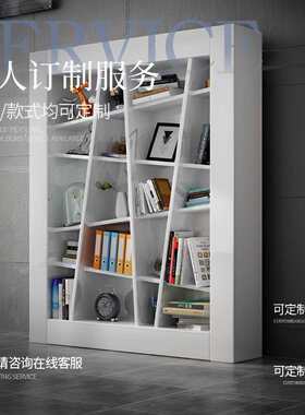 不规则文件柜时尚白色烤漆办公资料柜异性简约现代书柜创意文件柜