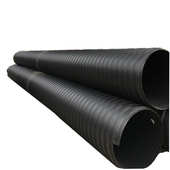钢带增强pe螺旋波纹管 聚乙烯波纹管300黑色排污管量大优惠厂家直