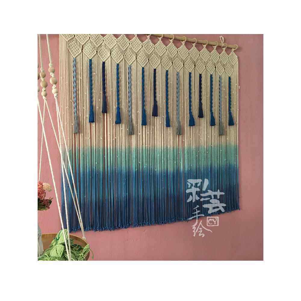 采购产品手工编织窗帘，挂毯，门帘，隔板，流苏窗帘，染色遮光窗