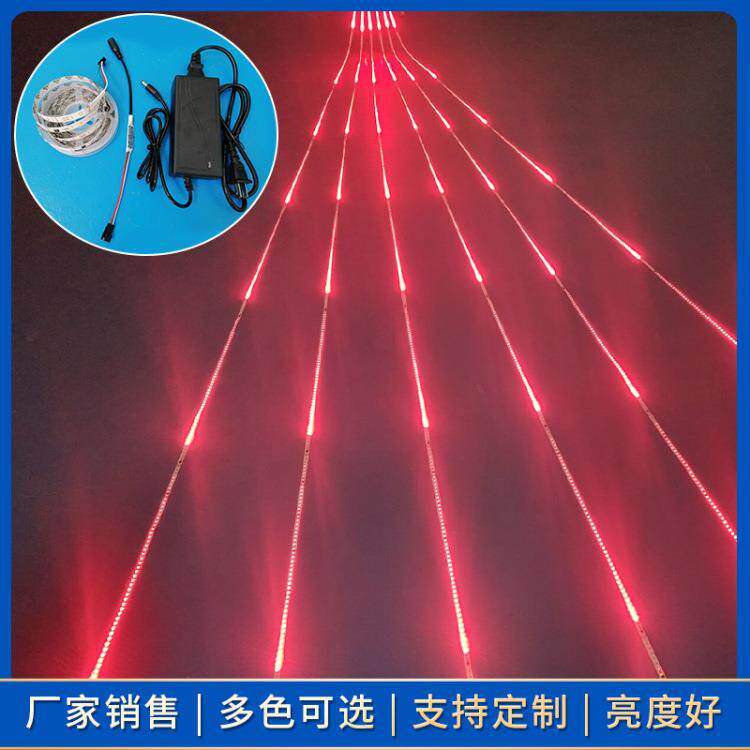 厂家供中性光流水追光幻彩灯条LE应长条D闪光全彩灯带12V2835霓虹