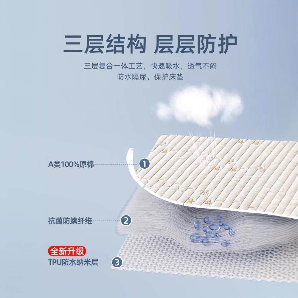 水隔尿39床笠防单件夹席棉思全包防尘梦床垫保护罩床套床罩