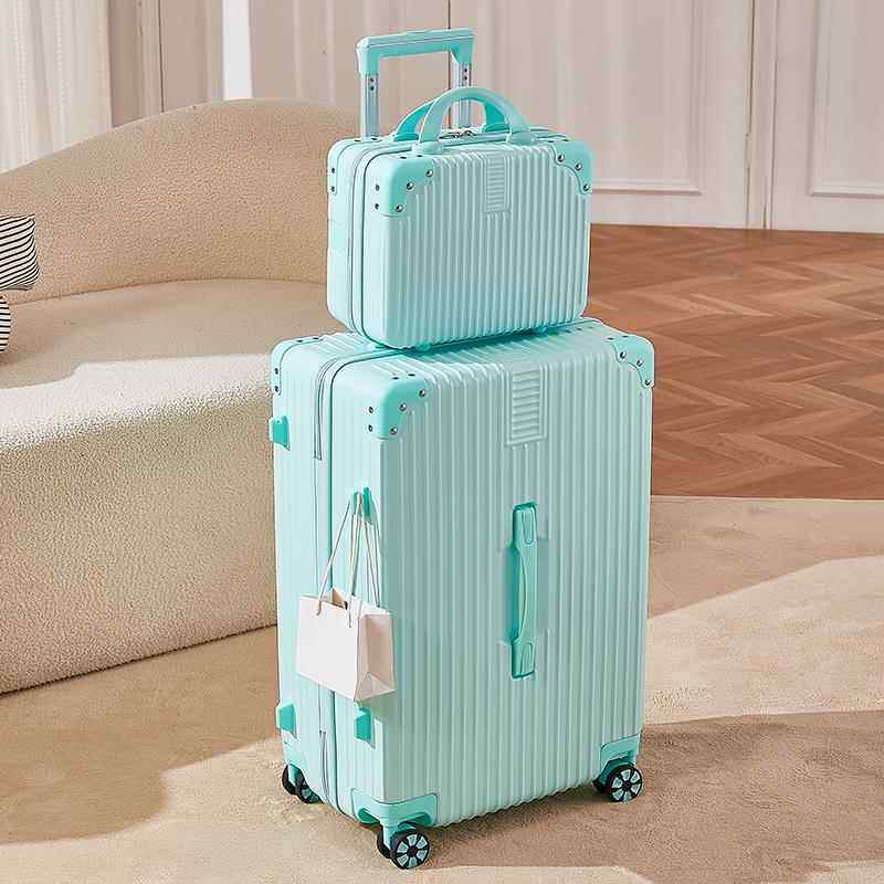 正品德国行李箱时尚女子母箱密26寸0万向轮学生拉杆箱男箱3码子耐