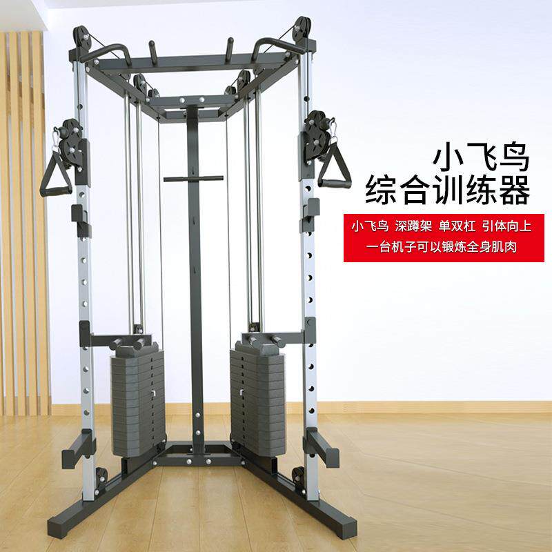 小飞鸟综合训练器高位下拉深蹲架引体向上家用商用多功能健身器材