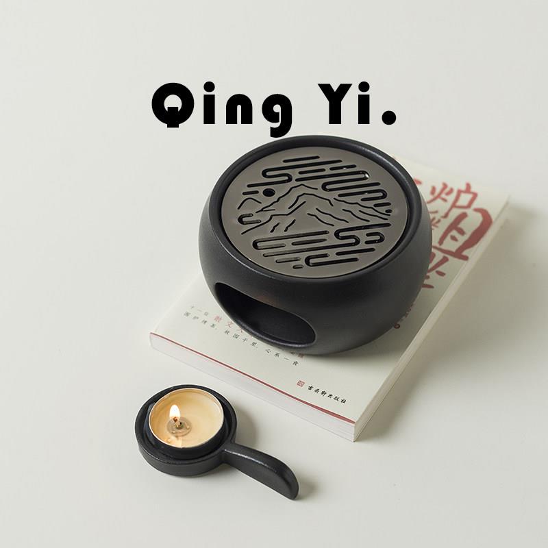 清一丨中式茶炉复古陶瓷蜡烛加热茶壶底座温茶炉家用保温炉温茶器