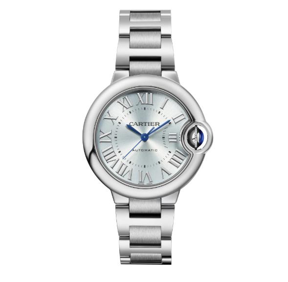 全套9.8新卡地亚蓝气球系列33表径自动机械女士手表WSBB0062