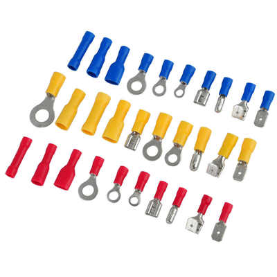 货源 冷压端子480pcs盒装接线端子组合 预绝缘铜质接线铜端子