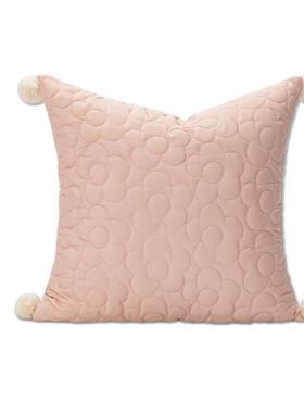 样板女儿房品床YXW家具展厅可爱公主风床用品间粉色抱上枕橙色抱