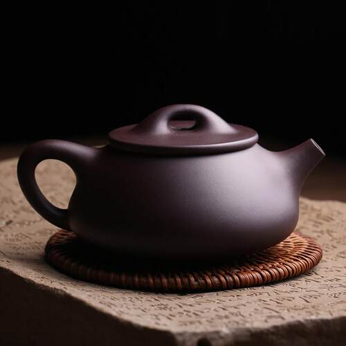 宜兴原矿紫砂手壶景舟石瓢壶纯KUI全工名陈家祖泡茶壶勇功夫茶具