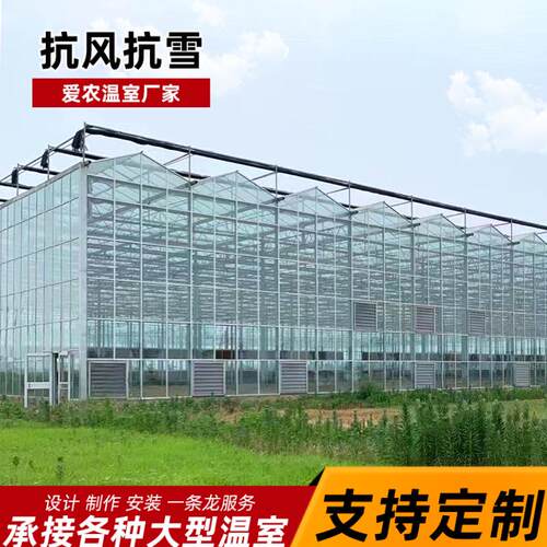 玻璃温室大棚骨架智能温室遮阳温室蔬菜花卉大棚育苗育秧养殖大棚