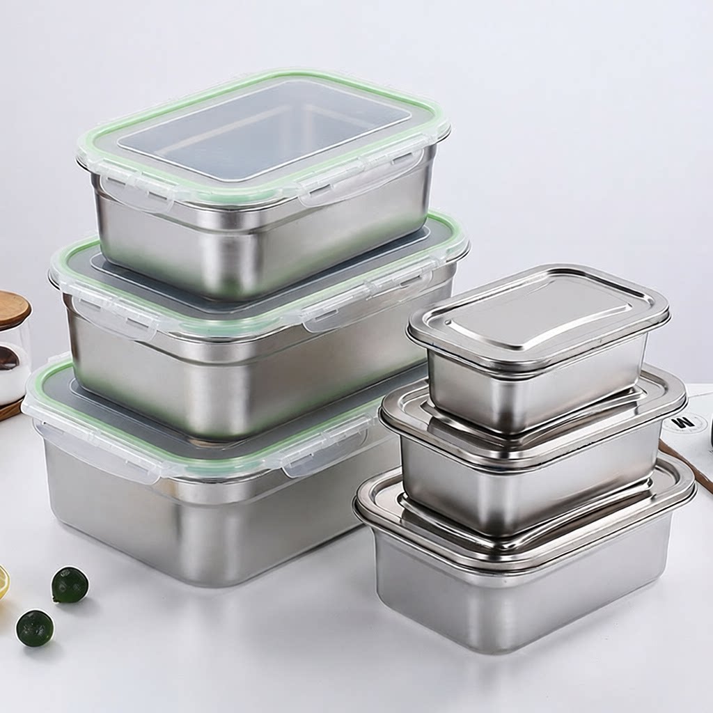 食品级不锈钢保鲜盒密封保鲜盒