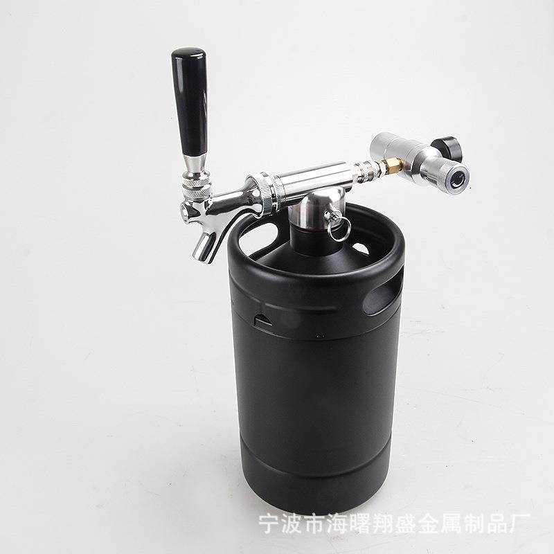 2L迷你小桶双层保温户外加压304不锈钢家酿自酿生啤酒打酒器系统