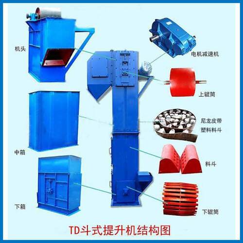【提升上料机】td斗式提升机的厂家、物料垂直提升机-带式畚斗提
