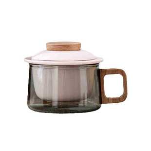 ins风咖啡杯玻璃轻奢家用泡茶杯茶水分离过滤办公室喝茶情侣杯