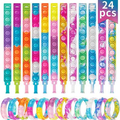 Push Pop It wristband Fidget toy趣味彩色硅胶手环泡泡解压玩具