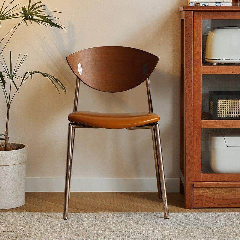 中古实木家用餐椅轻奢飞鸟椅休闲 咖啡厅餐桌椅子设计师铁艺靠背,住宅家具,餐椅,淘宝优惠券,粉丝福利购,淘宝优惠卷