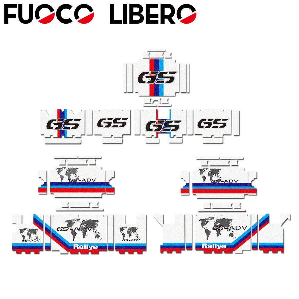 适用R1200GS R1250GS ADV铝合金边箱贴花工具箱纸贴画保护贴