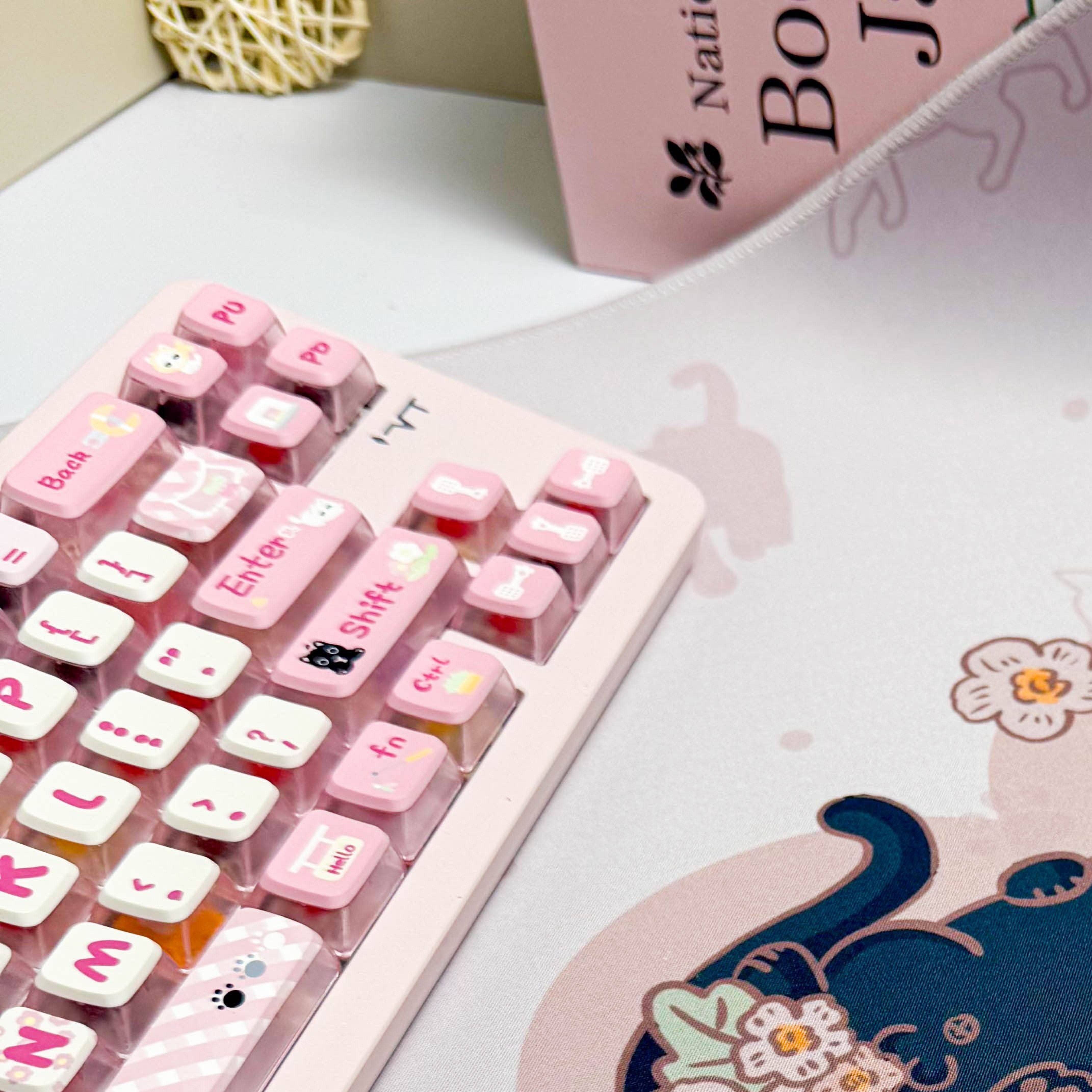 【TN外部装置屋】苔藓色胡须测量春天桌垫80*40滑鼠垫可爱黑色