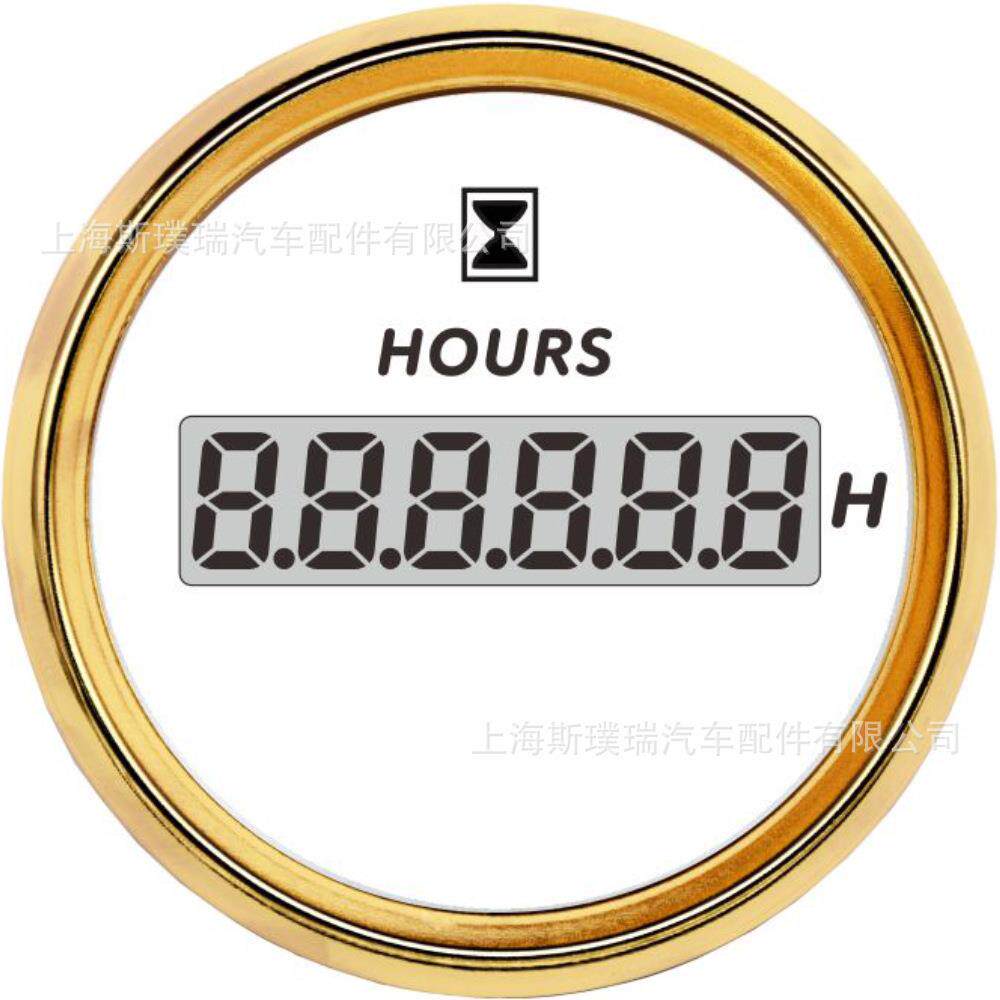 52mm改装车船通用计时表小时计 通电即用 汽车发动机改装用表
